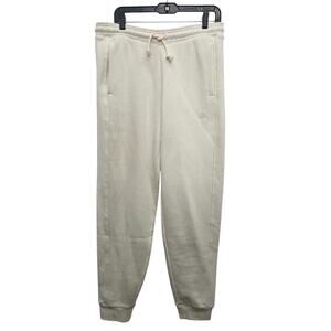 Adidas Women's Performance Loose Fit Jogger Sweatpants Cream Size Medium Heavy